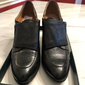 Sofft Black Leather Ankle Boots